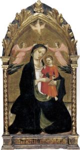 Madonna And Child Flanked By Two Angels by Dal Giovanni Marco Di Ponte