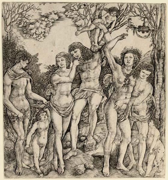 Man Tied To A Tree By Eros - view 1