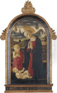 The Madonna And The Young Saint John Adoring The Christ Child