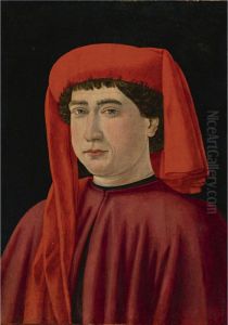 Portrait Of A Gentleman, Said To Be Francesco Datini by Cosimo Rosselli