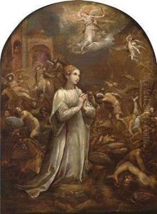 Martyrdom Of St. Catherine Of Alexandria by Ventura Salimbeni