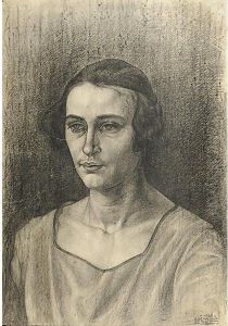 Ritratto Della Moglie by Cagnaccio Di San Pietro