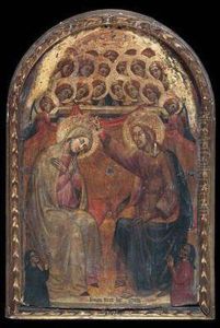 The Coronation Of The Virgin by Simone Filippo Di Simone Dei Crocifissi
