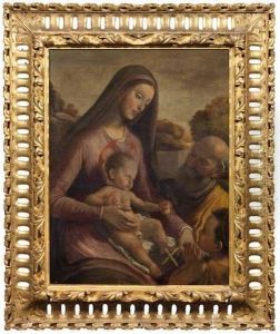 Sacra Famiglia Con San Giovannino by Santi Di Tito
