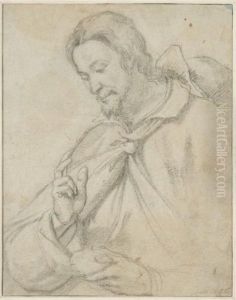 Le Christ Benissant Le Pain by Santi Di Tito
