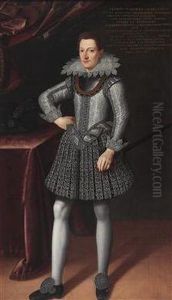 Portrait Of Federico Cavriani by Tiberio di Tito