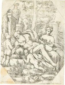 Group Of 4 Etchings. by Giuseppe Diamantini