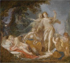 Venus Stealing Cupid's Bow by Giacinto Diano