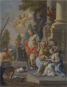 The Education Of The Virgin by Giacinto Diano