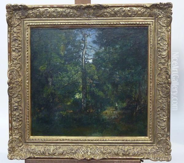 Paysanne Dans La Foret - view 1