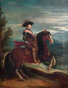 Felipe Iv A Caballo (copia De Velazquez)