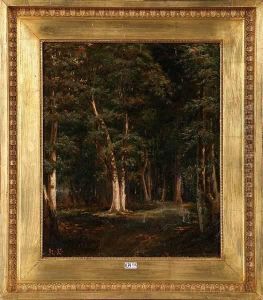Foret De Fontainebleau by Narcisse-Virgile D Az De La Pena