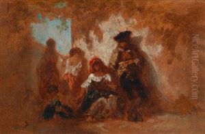 A Southernfamily by Narcisse Virgilio Diaz De La Pena
