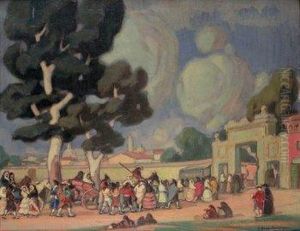Romeria by Angel Diaz Dominguez