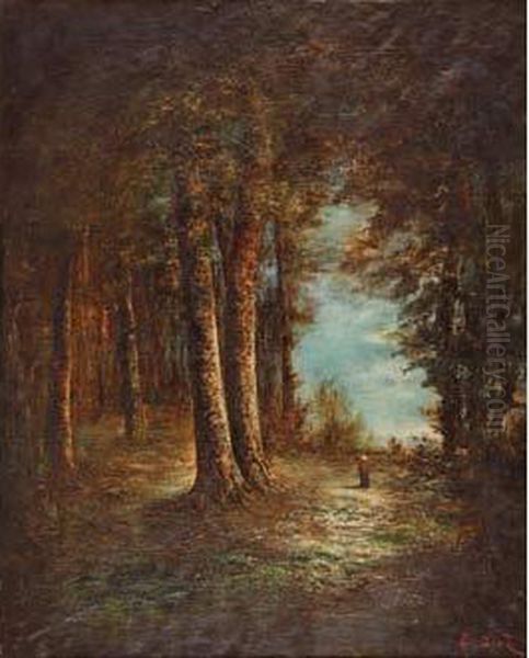 Paysanne En Sous-bois - view 1