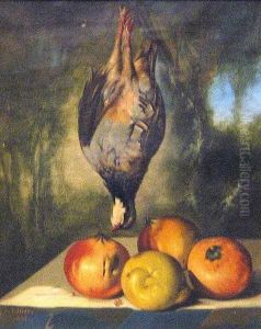 A Still Life With A Duck And Oranges And A Lemon On A Ledge; And A Companion Still Life (a Pair)