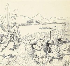 Escena De Caza by Carlos Angel Diaz Huertas
