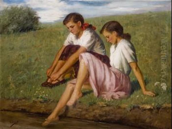 Jovenes En El Rio - view 1