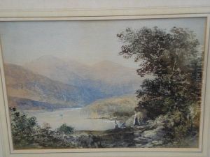 Figures Before And Lakeland Landscape