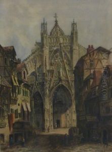 Continental Cathedral by Thomas Richard Coleman Dibdin