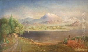 Elsinore Lake And Village And San Jacintomountain