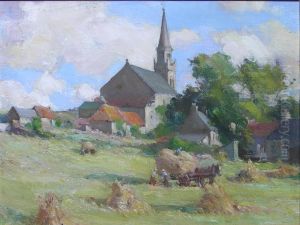 Gathering Hay by Robert Livingston Dickey