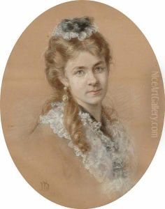 Portrait Of Philippa Gertrud, With Another Of A Gentleman By The Same Hand