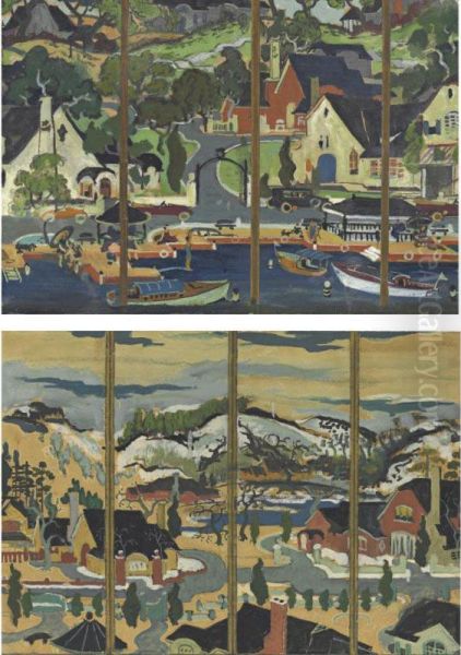 A Pair Of Studies For Screens - view 1