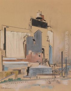 Grain Elevator by Preston Dickinson