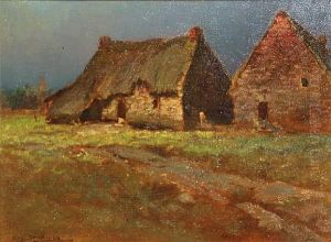 Thatched Cottages by Charles John Dickman