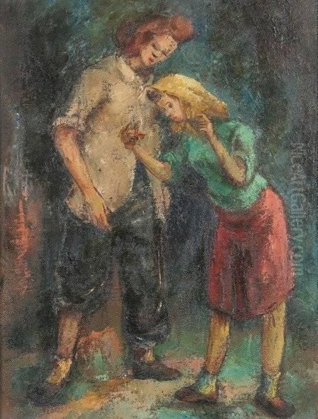 Two Women,
Signed Lower Center - view 1