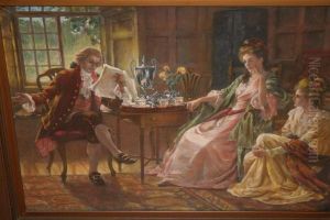 The First Audience by Margaret Isabel Dicksee