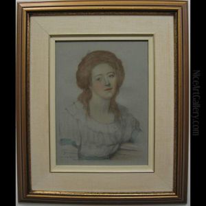 Portrait Of A Young Woman by Andrew Dickson Patterson