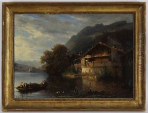 Promenade En Barque by Francois Diday