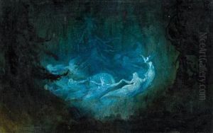 Reigen Im Weltall by Karl Wilhelm Diefenbach