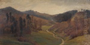 Paysage Au Ruisseau by Anton Dieffenbach