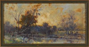 Evening In Florida by Arthur Vidal Diehl