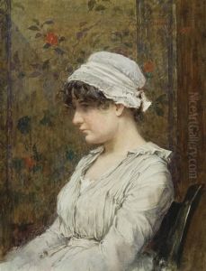 Portrait Of Mary G. Tolman by Frederick Dielman