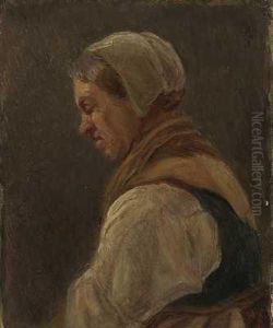 Portrait Eines Hessischen Bauern by Jakob Furchtegott Dielmann
