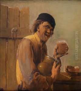 Buveur De Biere by Abraham Diepraam