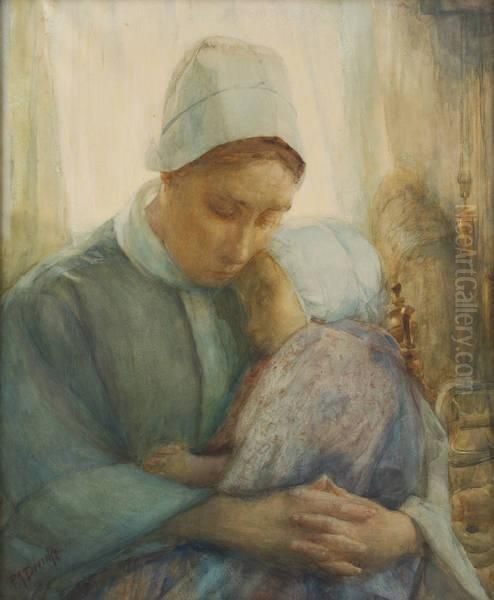 Mere Et Enfant Au Repos - view 1