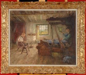 Atelier De Tissage Anime by Pierre Jacques Dierckx