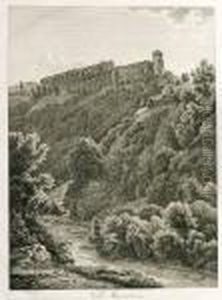 Villa Mecenate. Radierung Auf Festem Butten. 38 X 28,1 Cm. 1794. In Der Platte Signiert, Datiert Und Betitelt. by Albert Christophe Dies