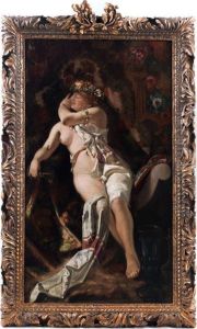 Nymphe Mit Glas by Leo Diet