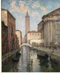 Vue Du Canal by Georges Pierre Dieterle
