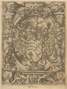 Das Wappen Der Herzoge Von Wurttemberg. by Wendel I Dietterlin