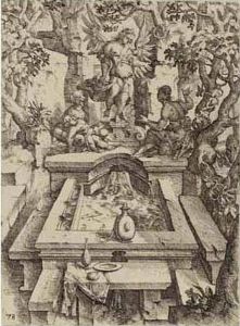 A Fountain With A Female Figure (andresen Ii, 16.163; Holl.17) A Fountain With A Female Figure (andresen Ii, 16.163; Holl.17)