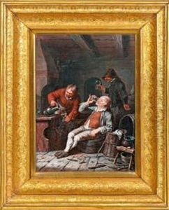 Paarwirtshausszenen by Johann Albrecht Dietzsch