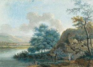 Landschaftspartie Am Rhein