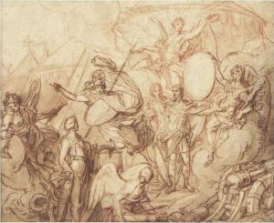 Allegorie De La Paix Et De La Guerre by Antoine Dieu